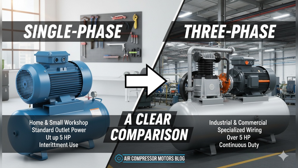 1 Phase Vs 3 Phase Air Compressor