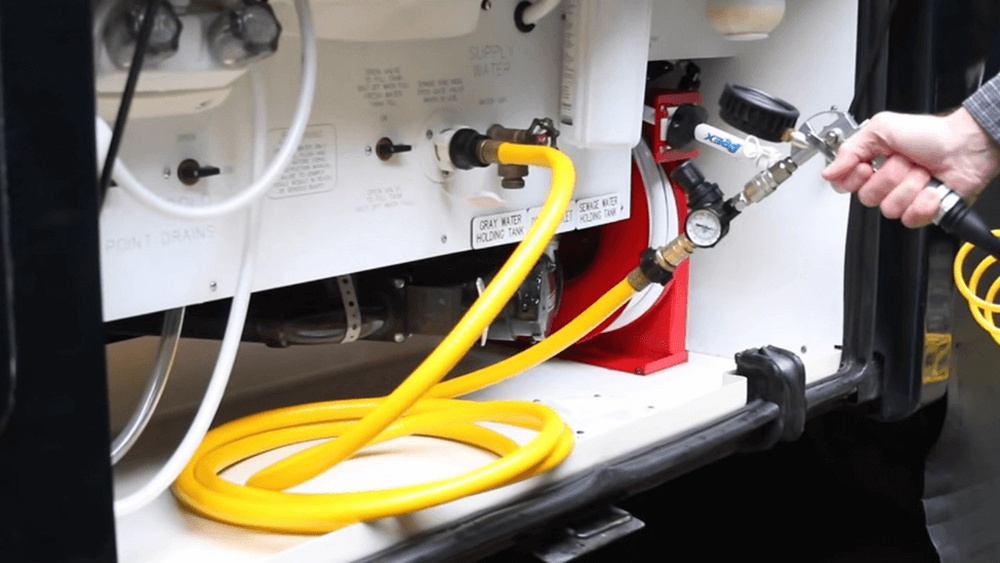 How to Winterize Rv With Air Compressor