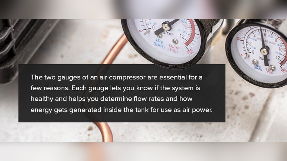 What are the 2 Gauges on an Air Compressor